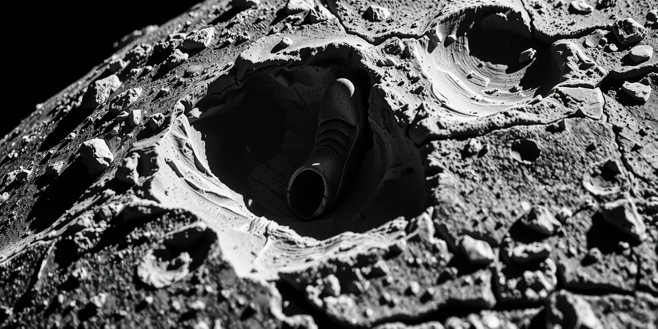 Lunar surface texture
